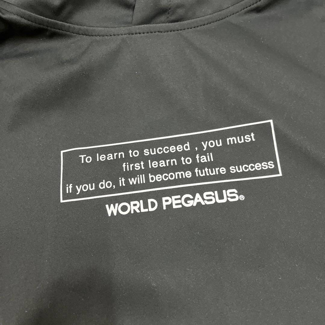 Worldpegasus 防風ニットフーデットパーカー　プルオーバー　黒L 新品