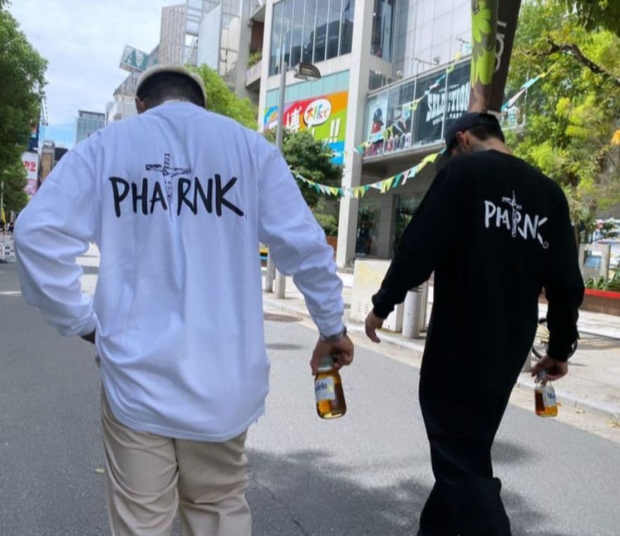 【PHATRNK✙ファットランク】 CHRISTロゴ ロンT L 白 【PHATRNK✙ファットランク】 CHRISTロゴ ロンT L 白