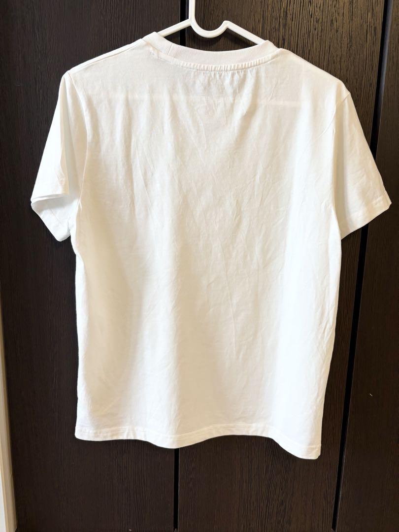 miu miu ホワイト 半袖Tシャツ ハートマーク付き
