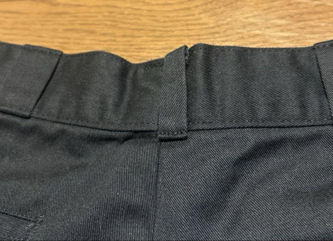 80s USA製 タロンジップDickies 874 black 33×32