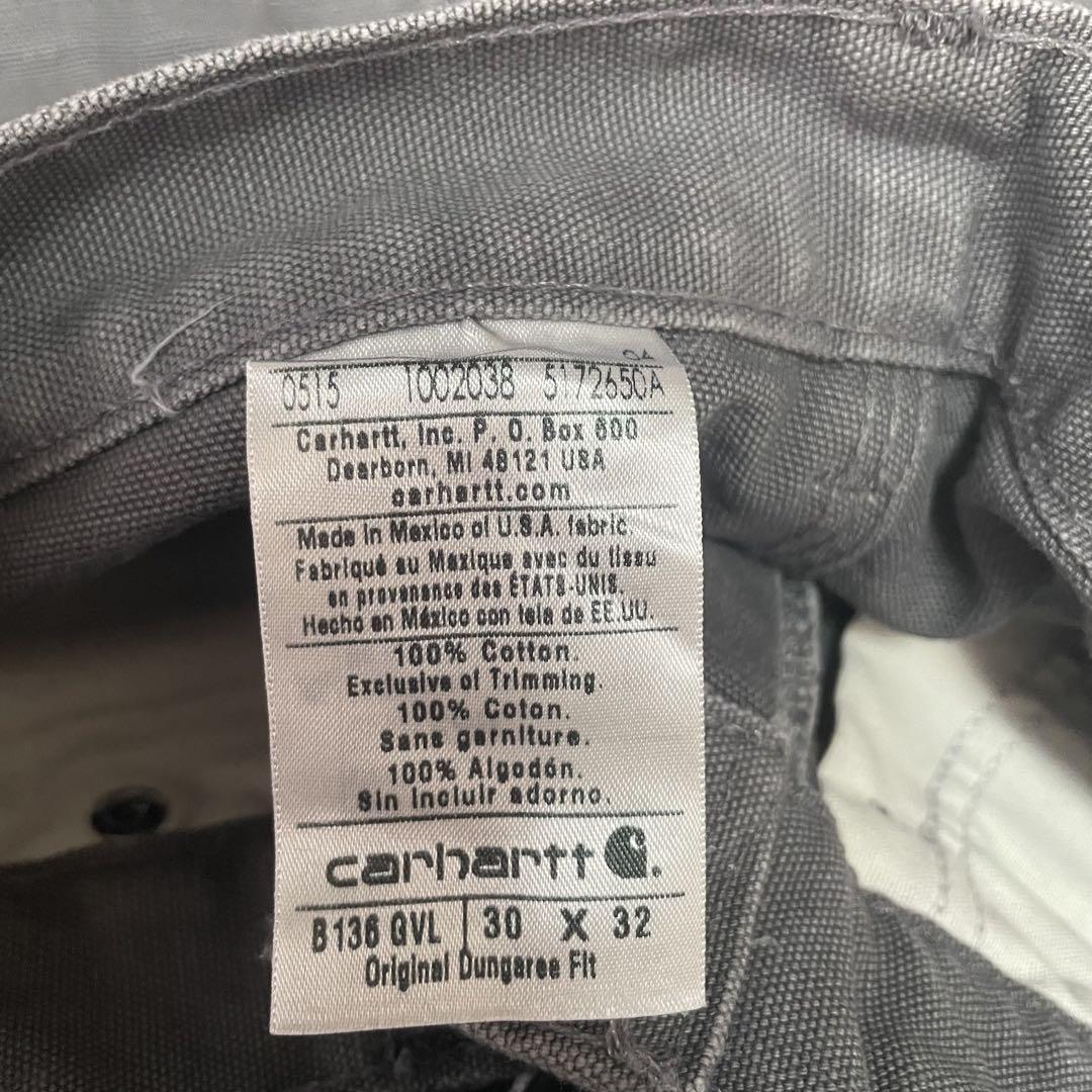 00s carhartt ダブルニー グレー　セメント