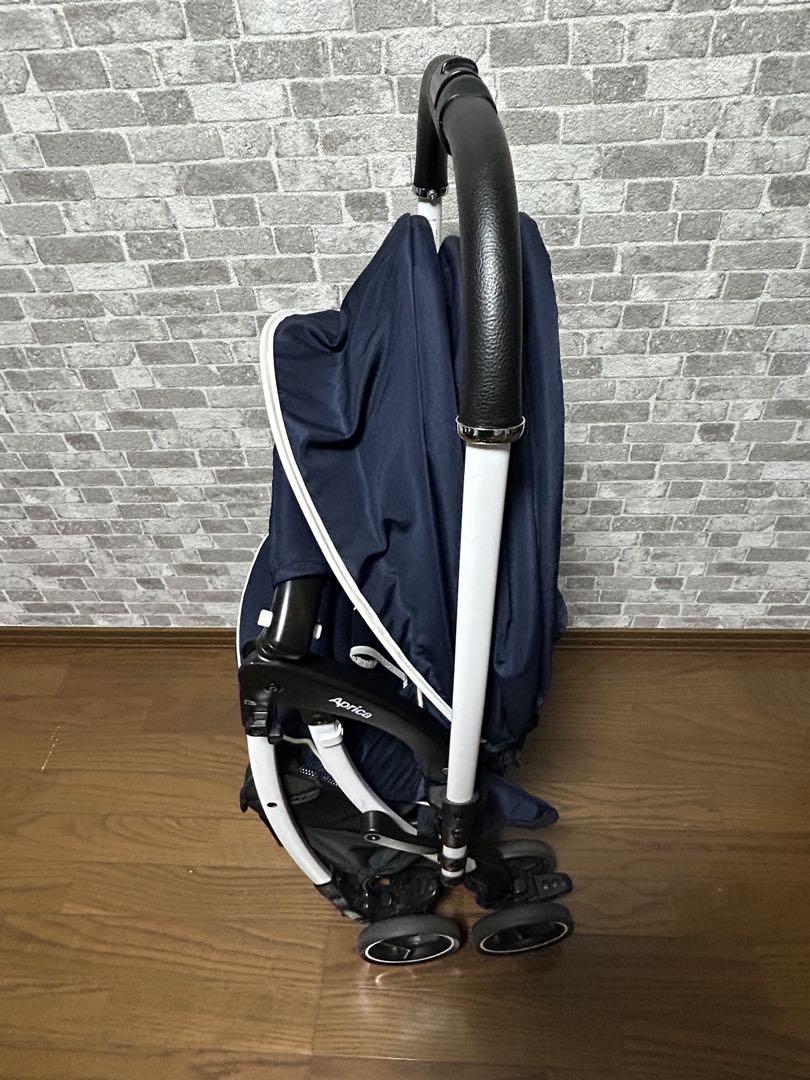 美品✨アップリカ ベビーカー ラクーナクッションAB レザーハンドル