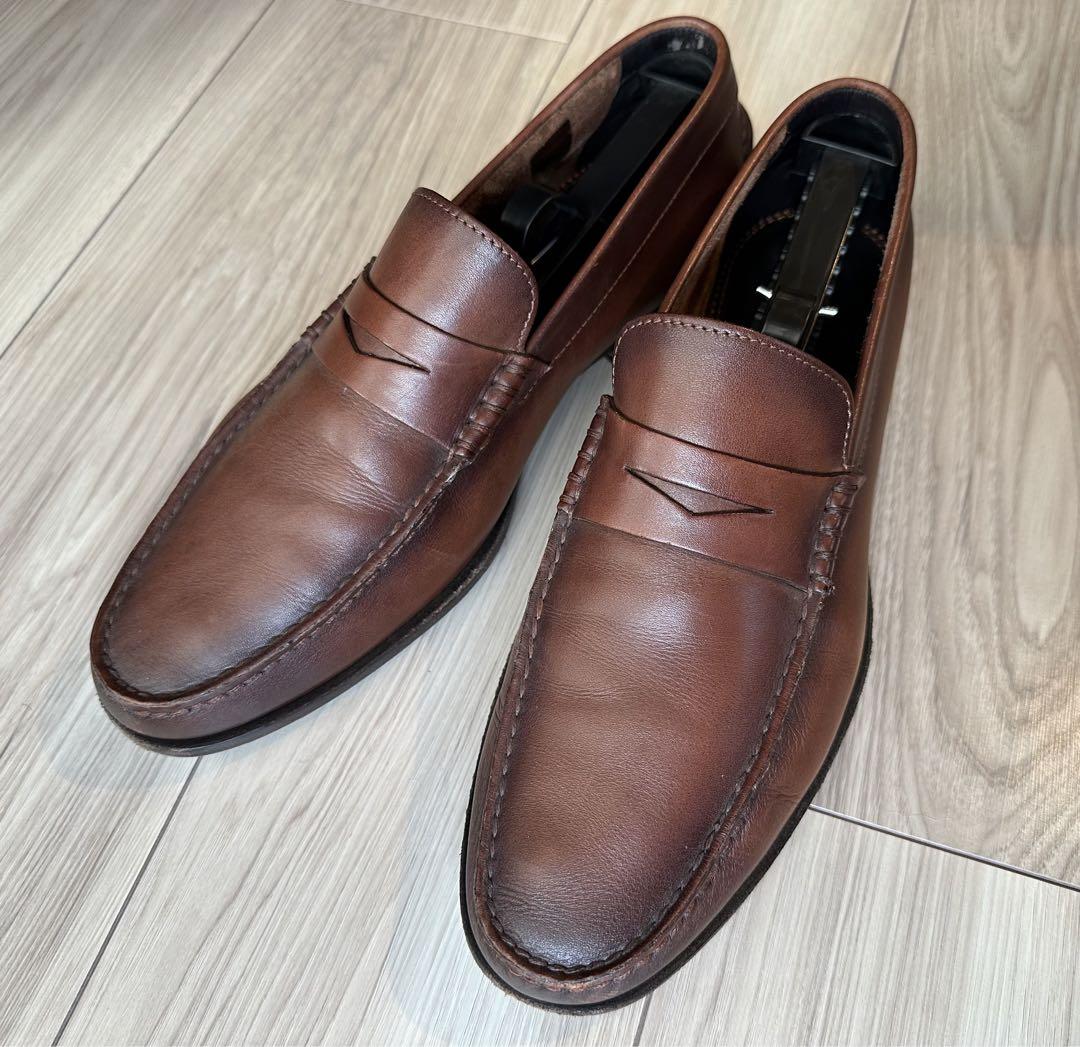 Santoni モカシン ブラウン US8 1/2（26.5cm）