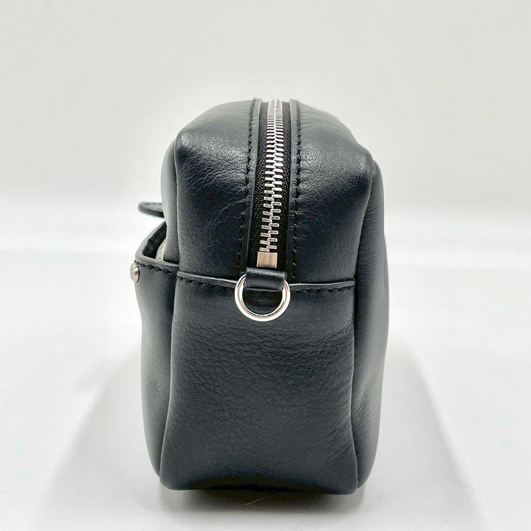 未使用級】 J&M DAVIDSON ショルダーバッグ ペブルミニ 黒