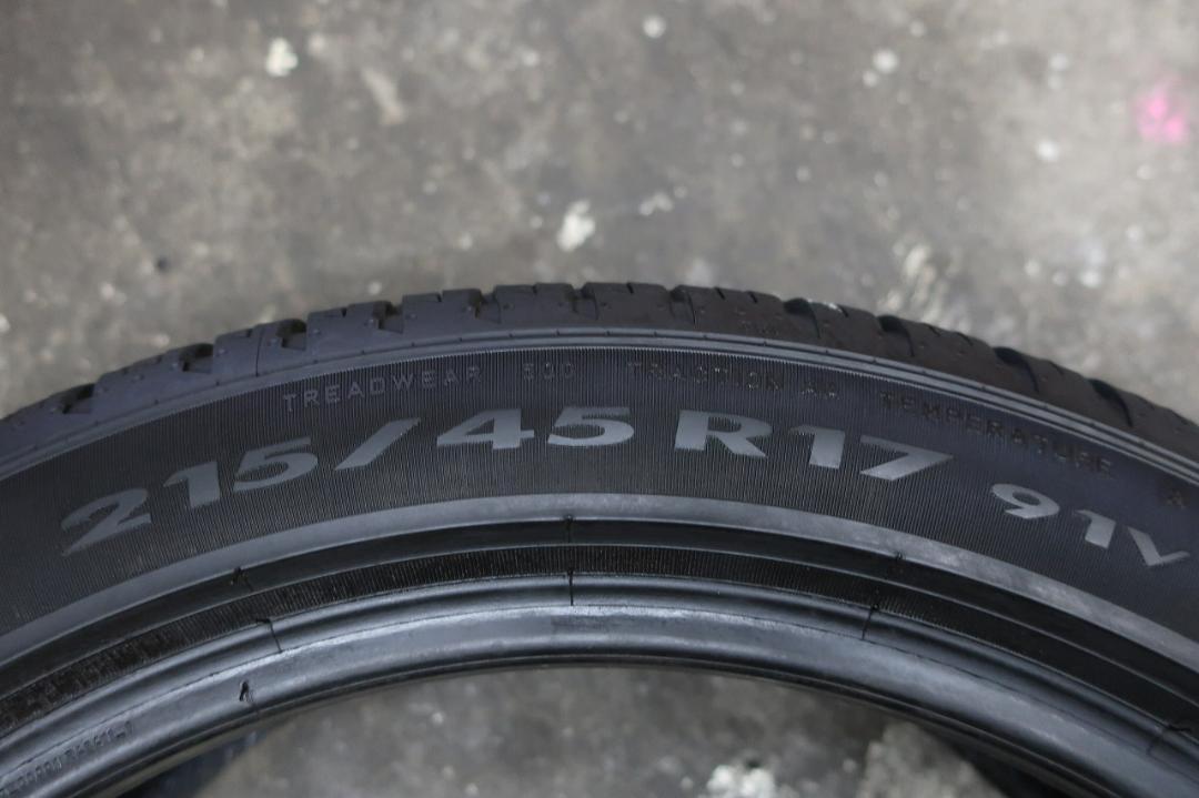 2021年製　ピレリ　P8　FS　プレミアム　215/45R17　バリ溝95%