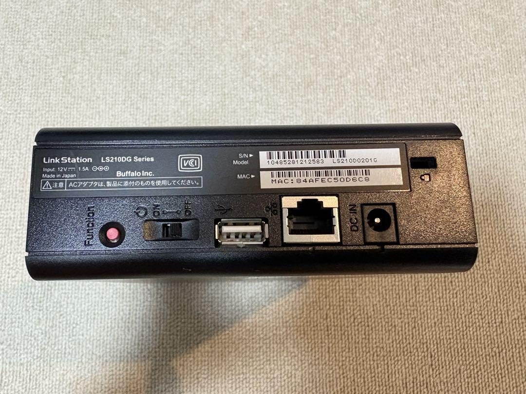 BUFFALO LS210D0201G ネットワークHDD 2TB