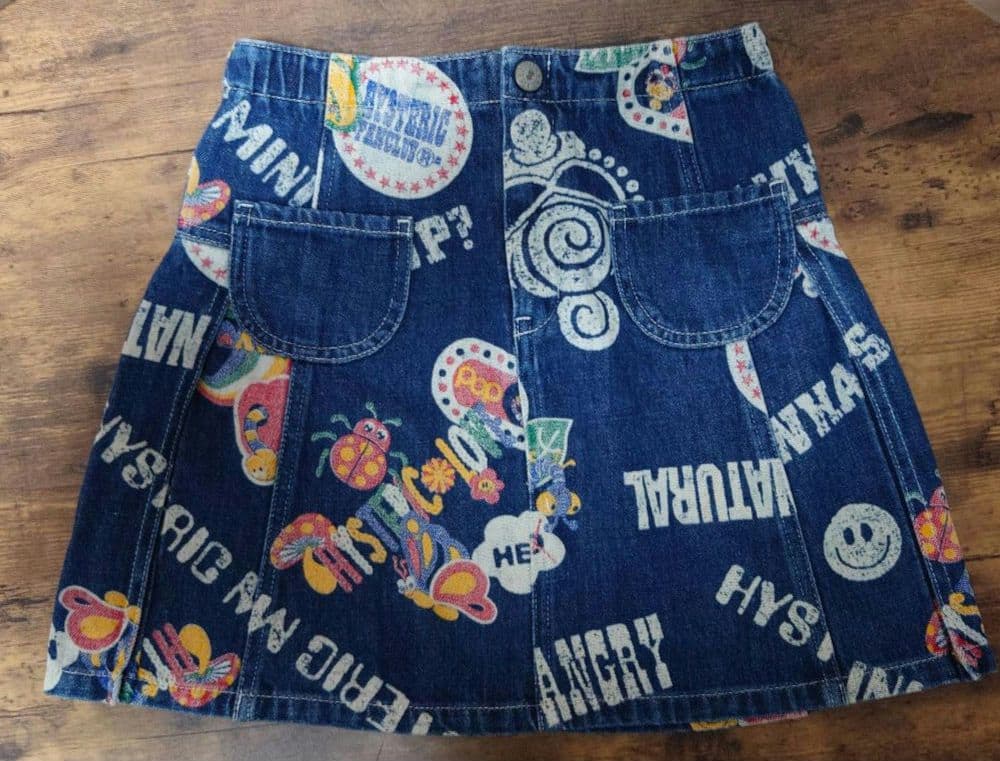 ヒステリックミニ キャラクターロゴデニムスカート140cm HYSTERIC MINI