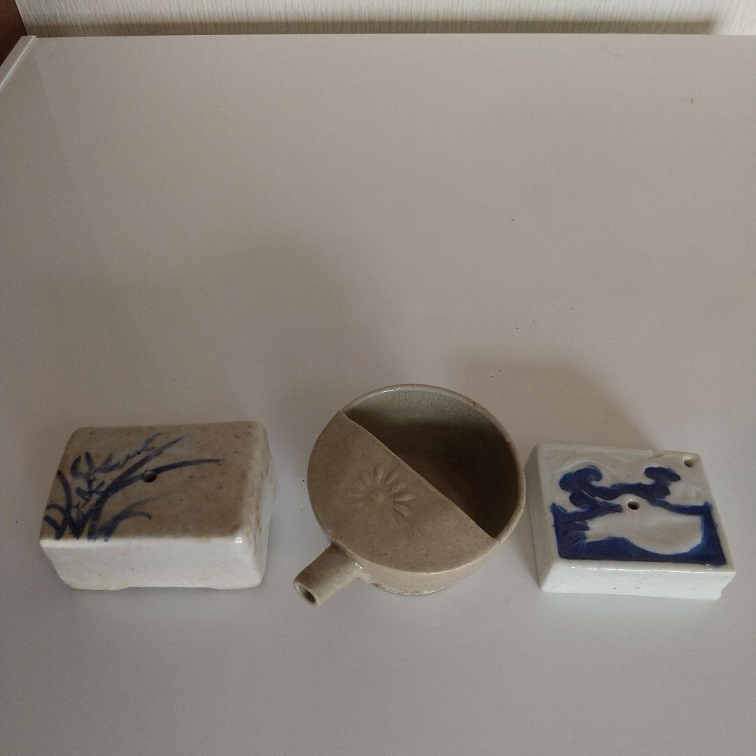 骨董品　書道具　水差し３点セット