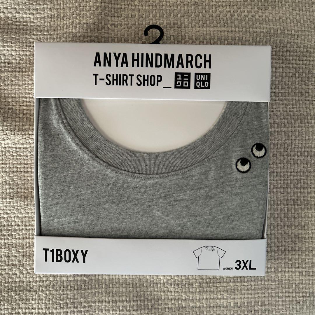 ANYA HINDMARCH Tシャツ 3XL グレー ブラック ユニクロ on X: 