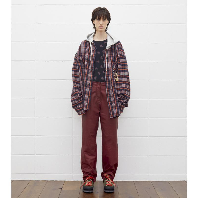 【HUECLOSET】★送料・関税込★hooded check shirt 定価¥40,700〉UNUSED hooded check shirt - メルカリ