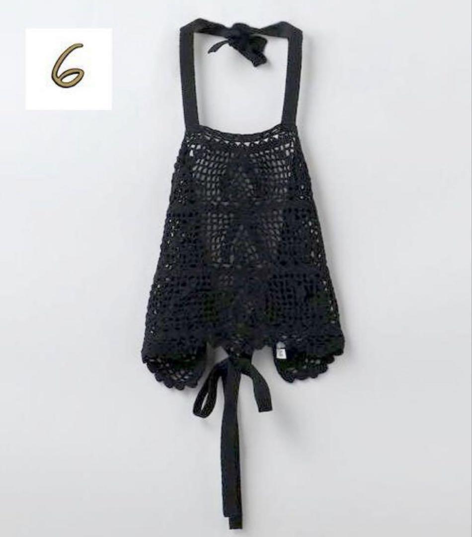 6（ROKU) COTTON CROCHET HALTER TOP/トップス 6(ROKU)＞COTTON CROCHET HALTER TOP/トップス - トップス