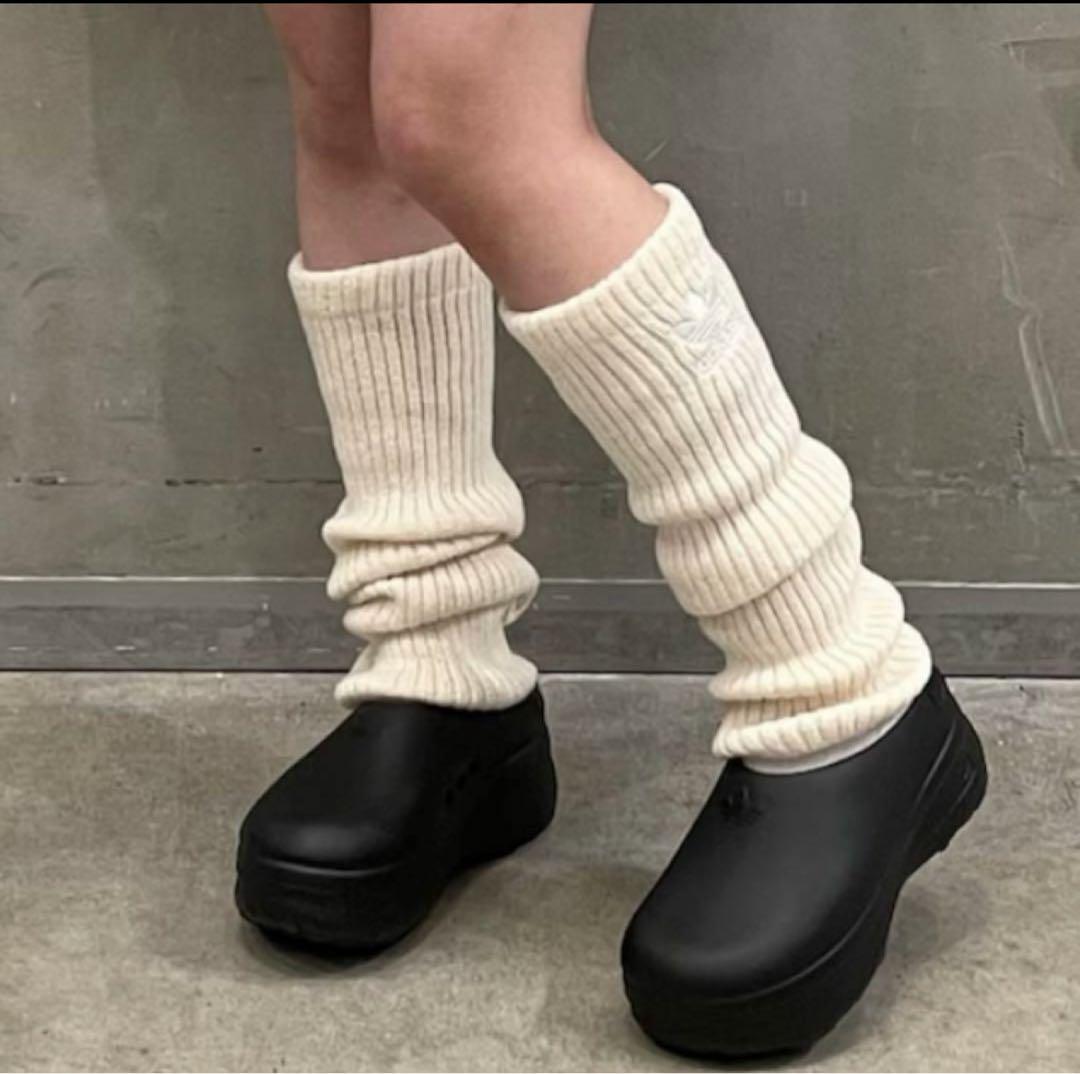 新品 adidas レッグウォーマーホワイト