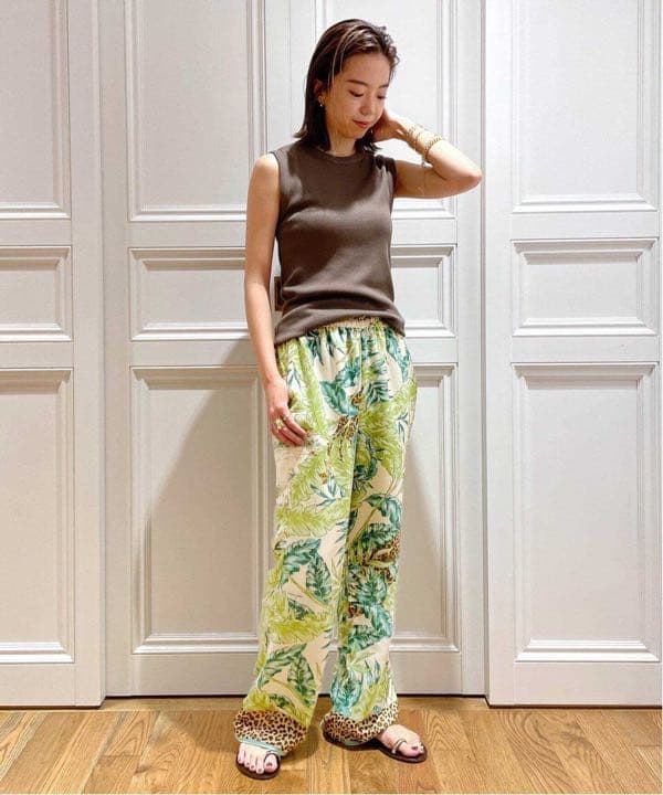 新品未使用 マニプリ manipuri スカーフプリント パンツ | www