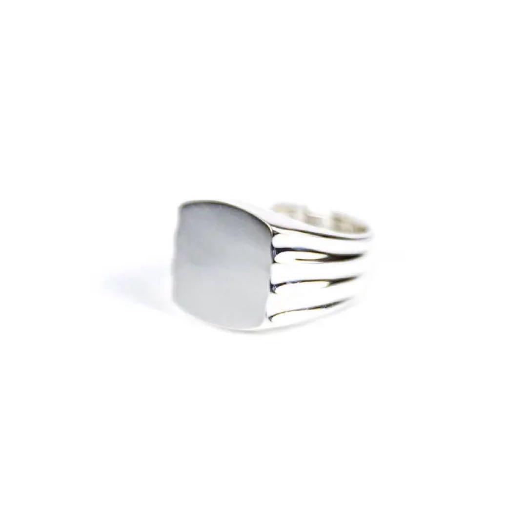 OVY Silver Signet Ring 11号