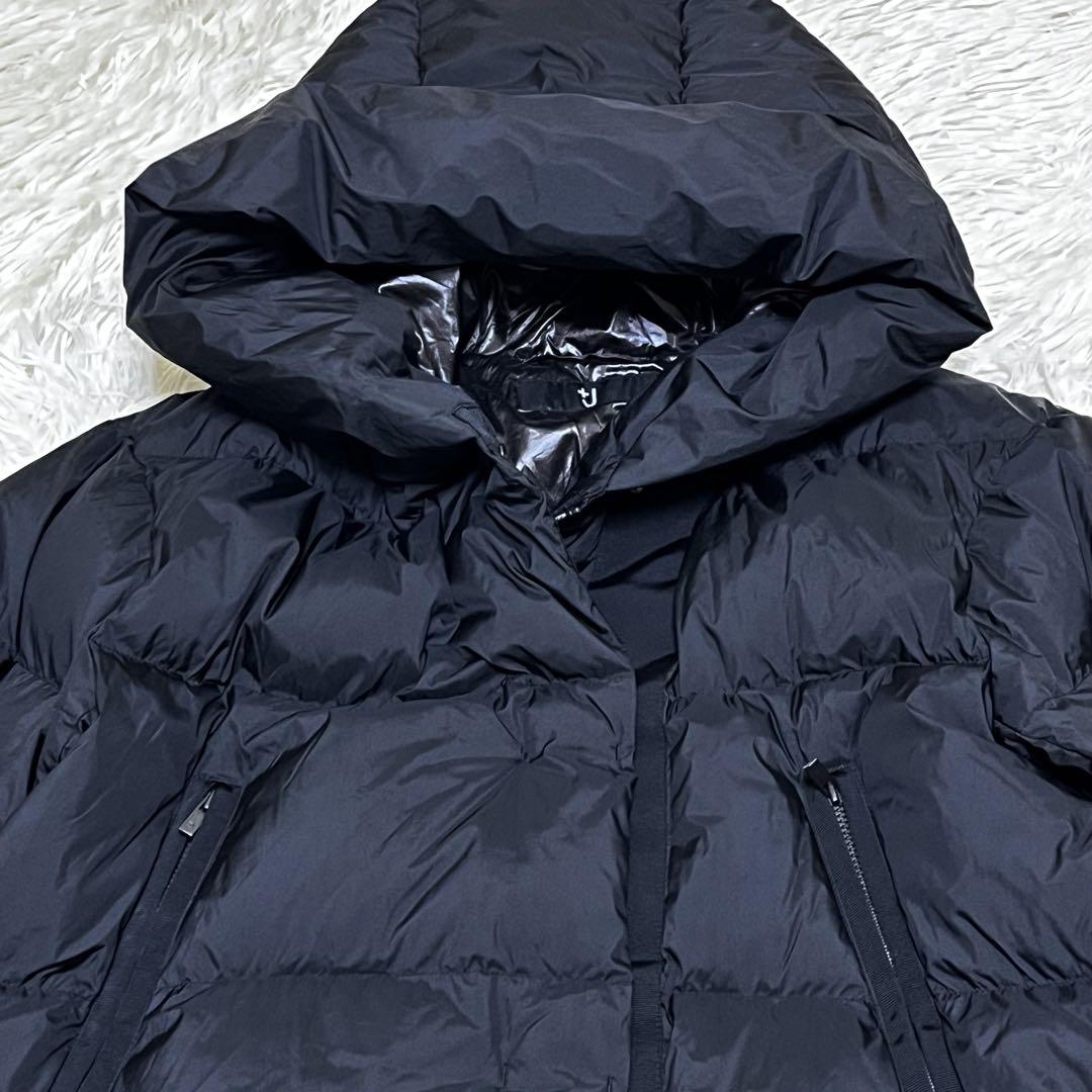 美品✨UNIQLO+J コラボ ユニクロ ダウンコート ロング XL ブラック ユニクロ公式 | ダウンオーバーサイズコート