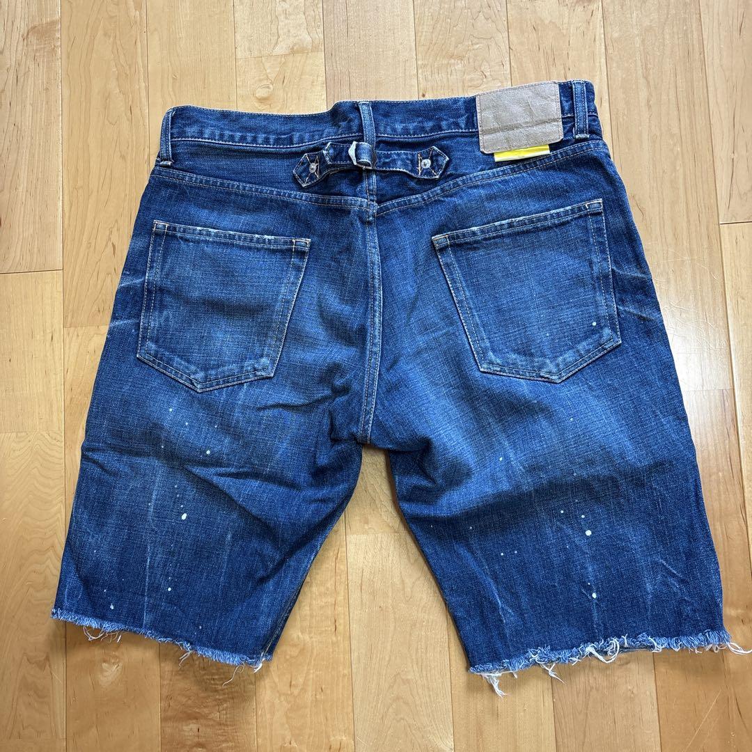 【感謝価格】 SOPHソフダメージ加工デニムショートパンツ M - メルカリ パンツ