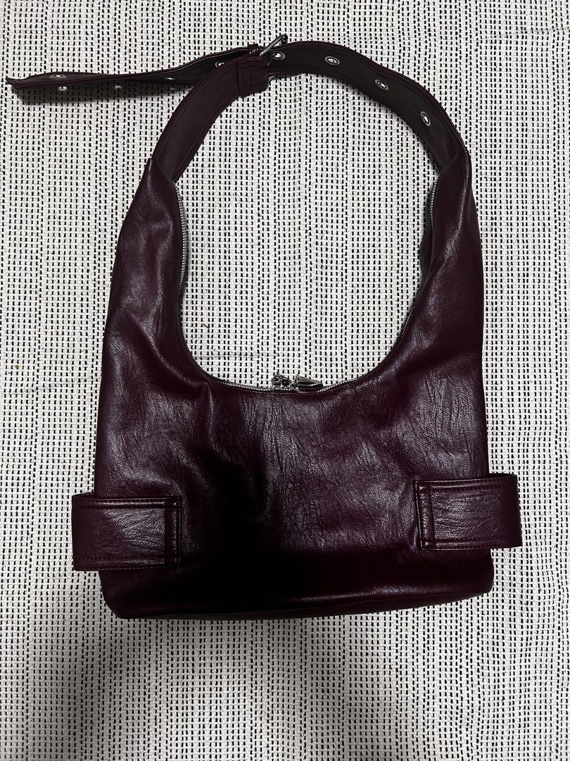 安い 価格ファッション - y2k leather one shoulder bag