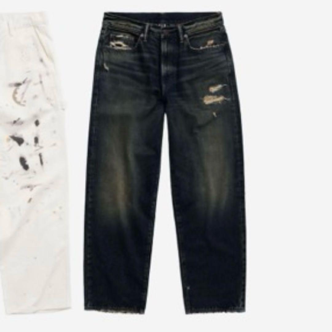 GAP MAD HAPPY ディストロイデニム　32×32 未使用 GAP MAD HAPPY ディストロイデニム 34×32