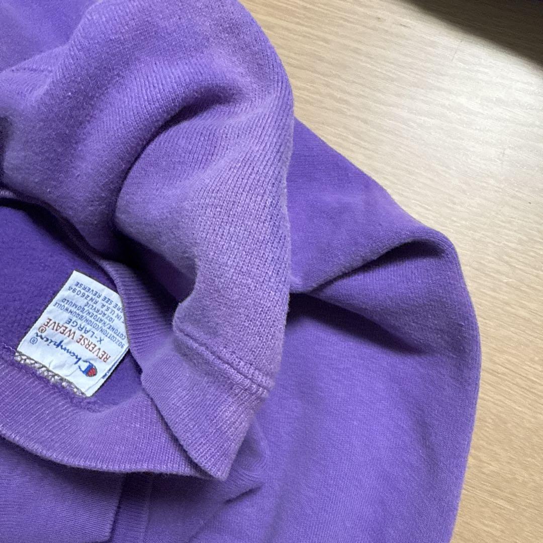 Champion パープル リバースウィーブ 90s メイドインUSA ￼XL