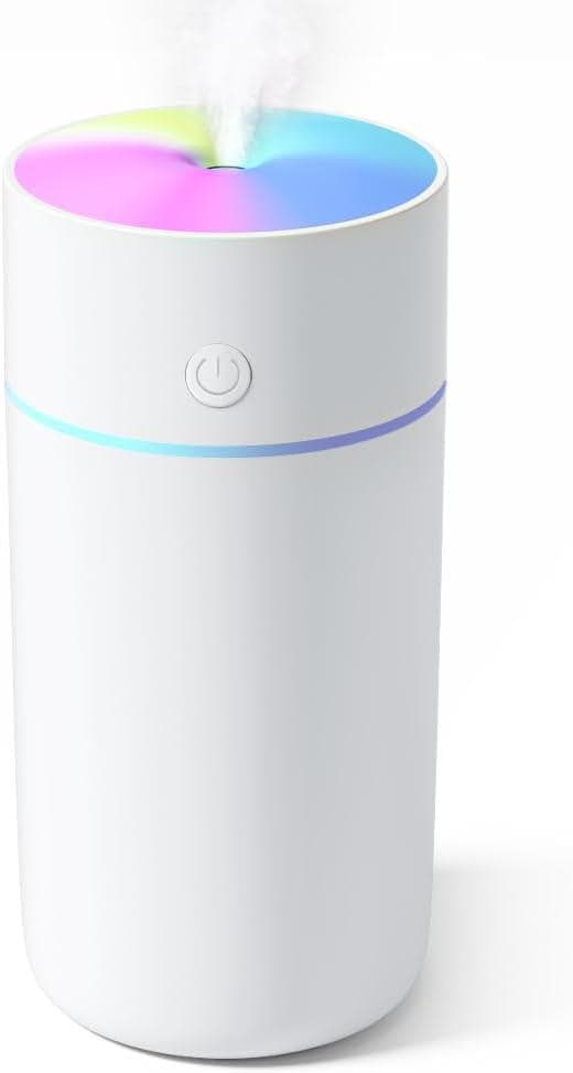 加湿器 卓上 小型 350ml ブルー