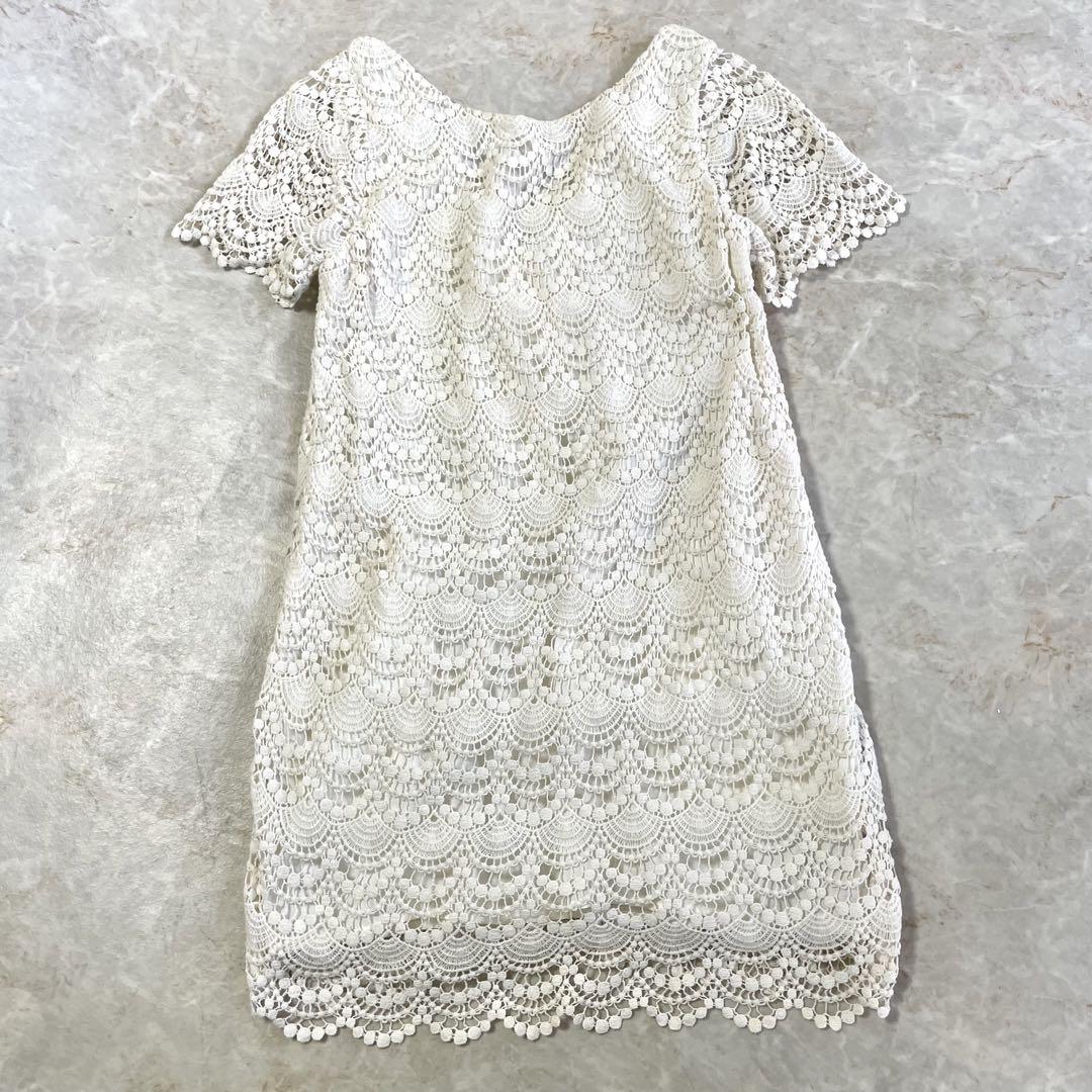 moussy マウジー コットン100% レース 半袖 ワンピース チュニック
