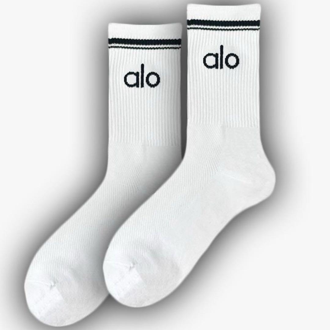 新品】アローヨガ ALO Yoga ラインソックス 靴下 2足セット