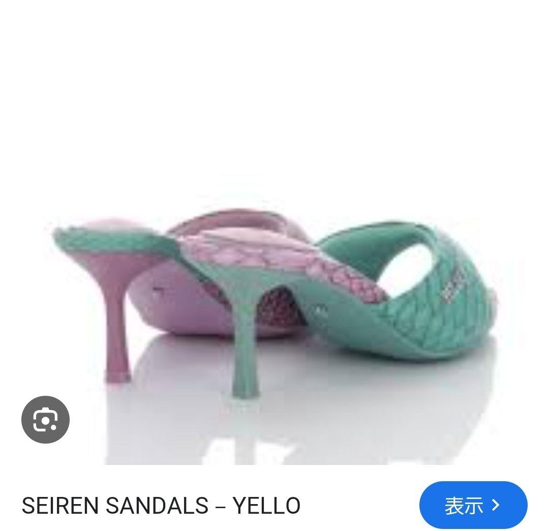 YELLO★SEIREN SANDALS 極美品★Mサイズ★星あや