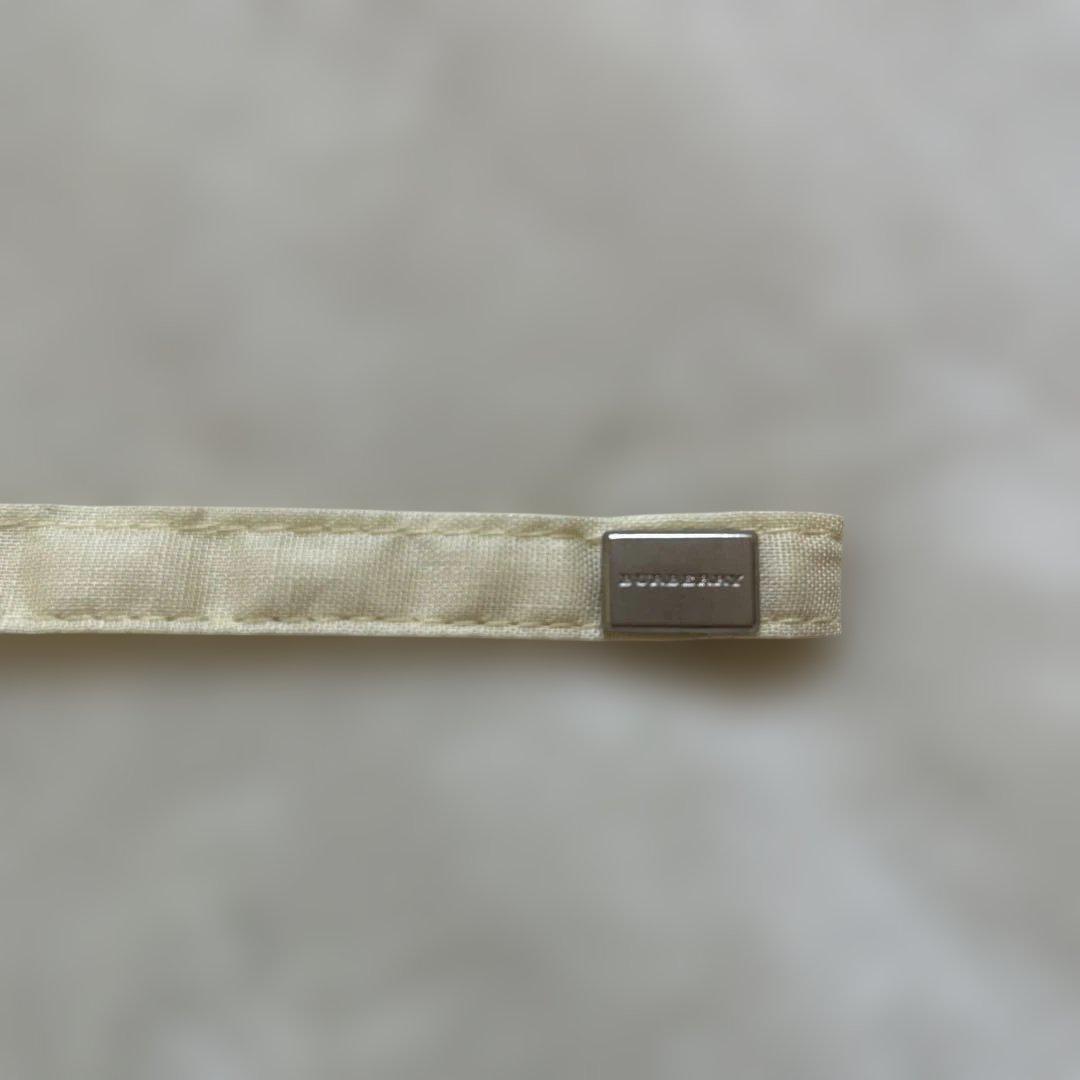 極美品✨BURBERRY バーバリー フリル付き折りたたみ日傘 UV イエロー