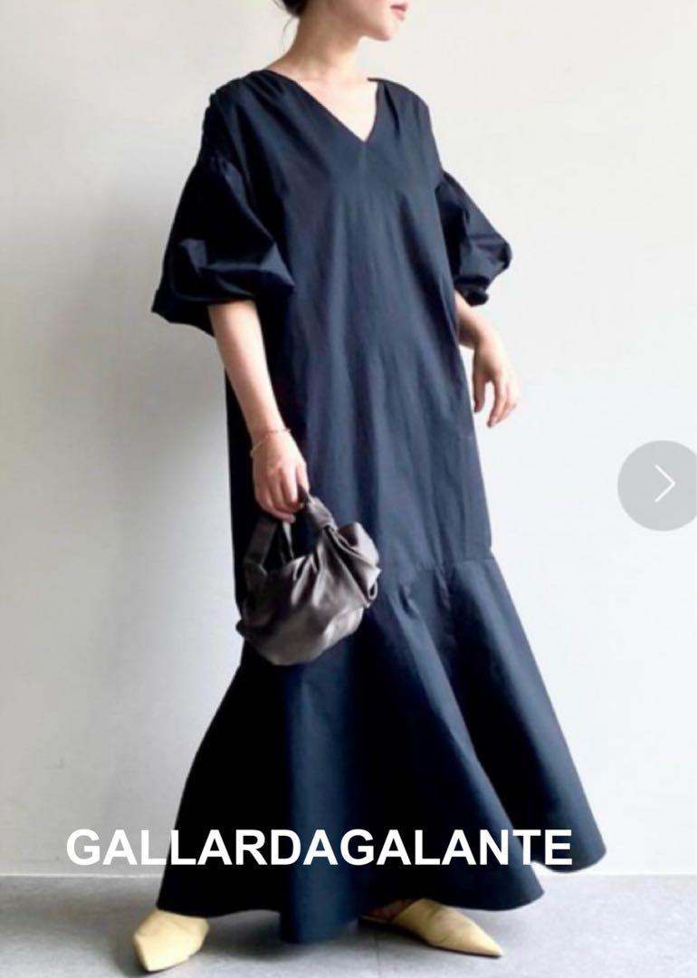 美品♡GALLARDAGALANTE パフスリーブマキシワンピース　L