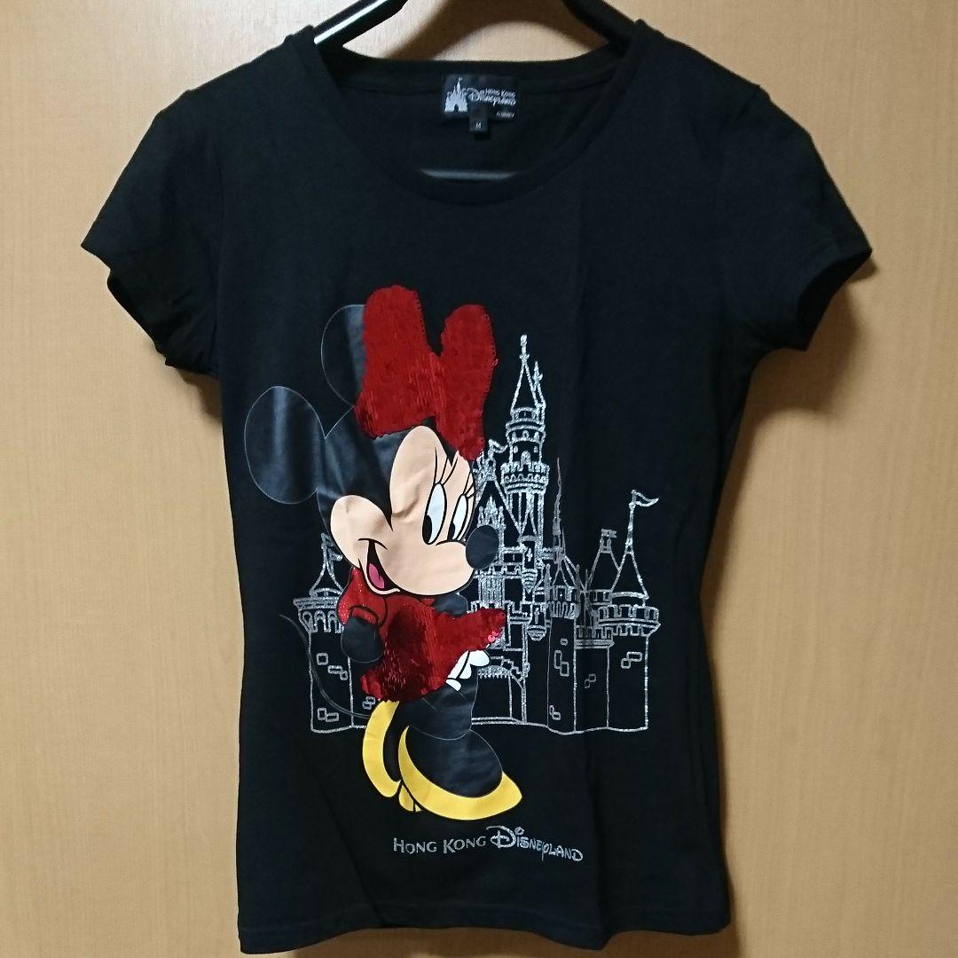 【日本未入荷】香港ディズニー20周年限定スパンコールTシャツ Tシャツ 香港ディズニー 限定 スパンコール ミニーちゃん disney