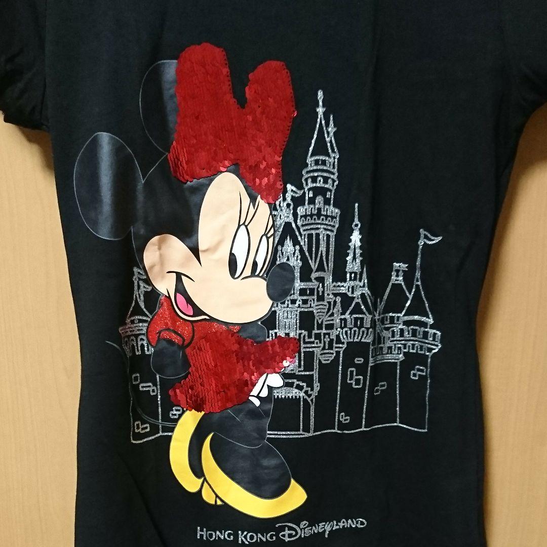 【日本未入荷】香港ディズニー20周年限定スパンコールTシャツ Tシャツ 香港ディズニー 限定 スパンコール ミニーちゃん disney