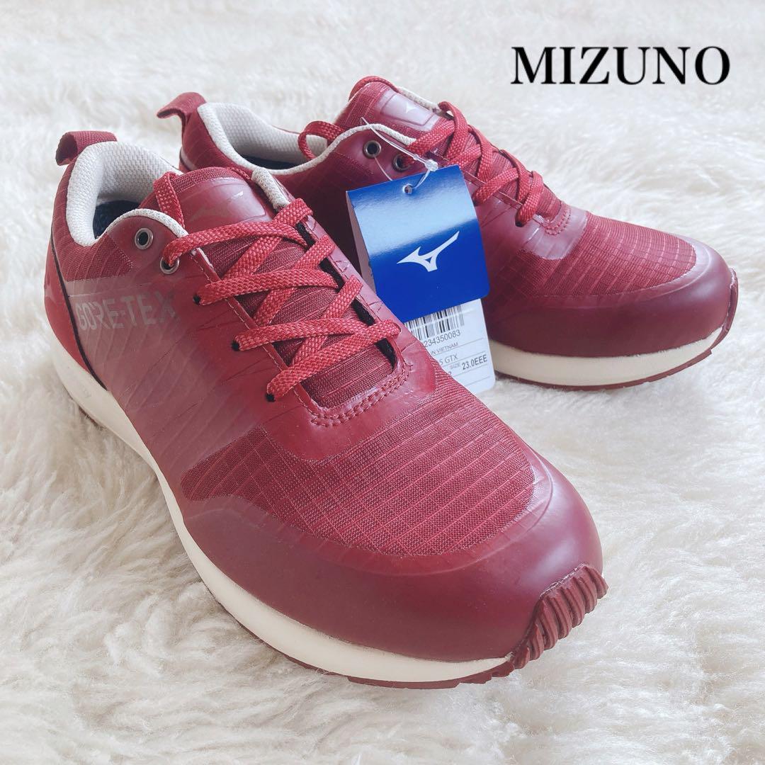 MIZUNO ミズノ ウォーキングシューズ スニーカー ゴアテックス レッド