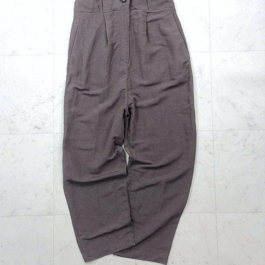 美品【近年モデル】ジャーナルスタンダードレサージュ  リネン混オールインワン 茶