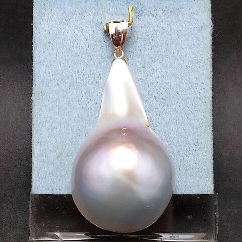 k18 ペンダントトップ マベパール 33.5mm×19.5