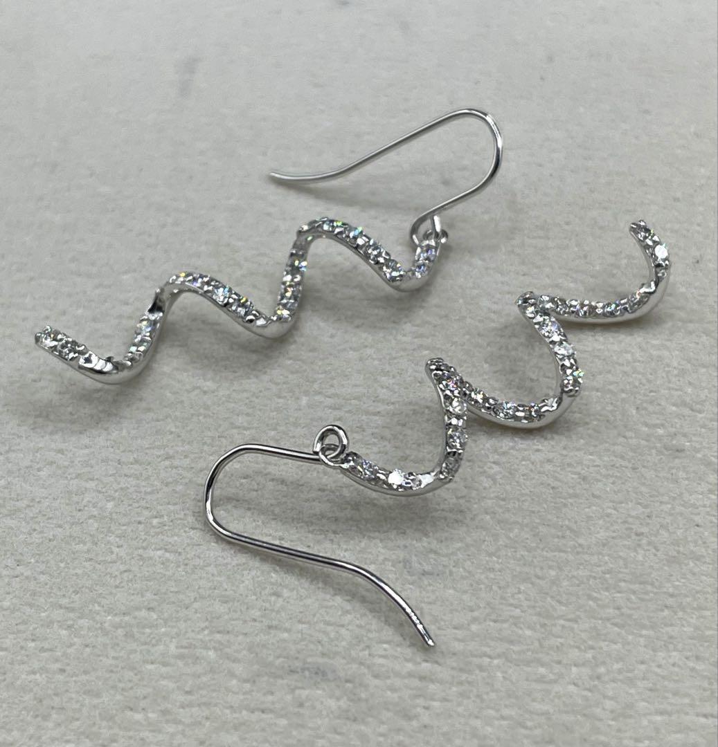 専用JA95★高級 ダイヤモンド0.62ct K18WG フックピアス