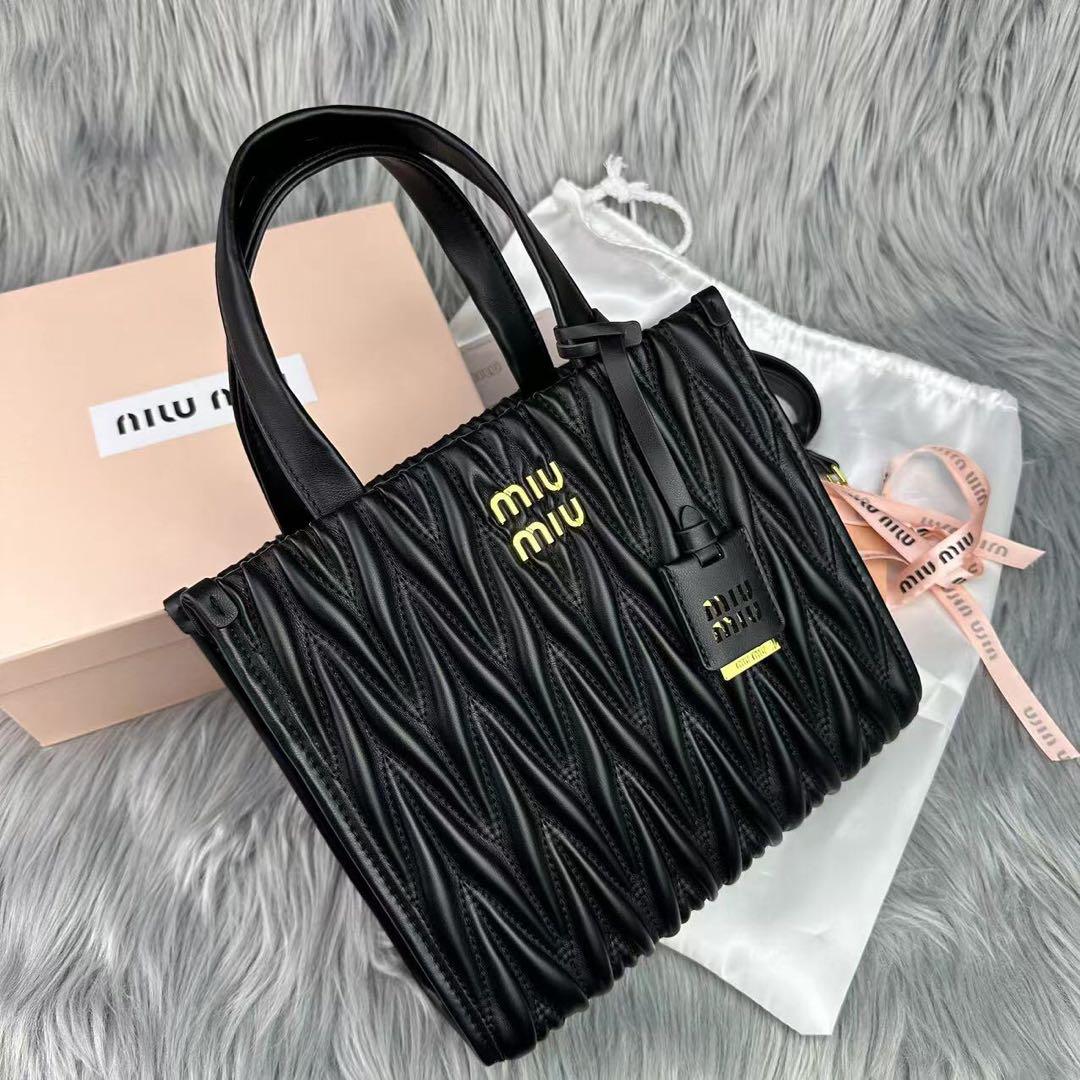 【美品譲渡】MIUMIU トートバッグ ショルダーバッグ 箱付き