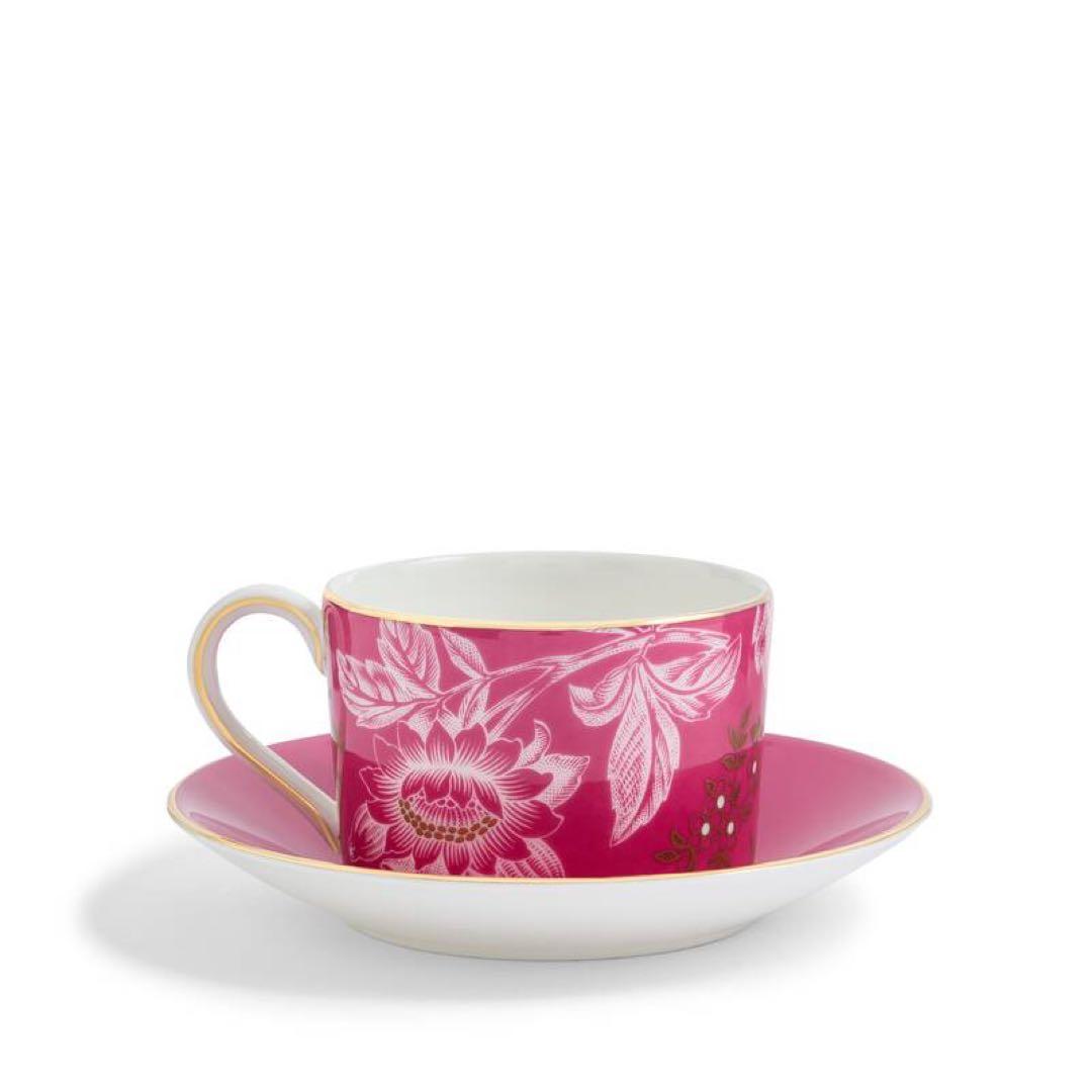 ウェッジウッド ワンダーラスト トンキン ピンク ティーカップ&ソーサーWEDGWOOD