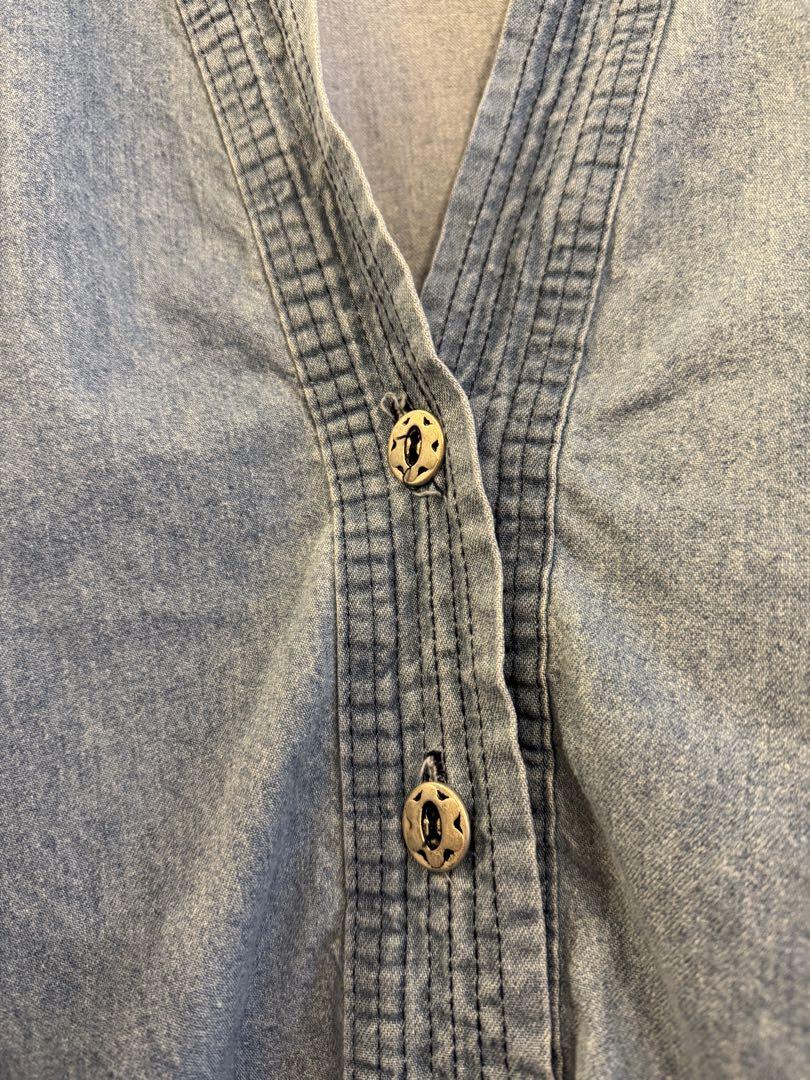 90s ORVIS デニム カーディガン シャンブレー　ジャケット USA製