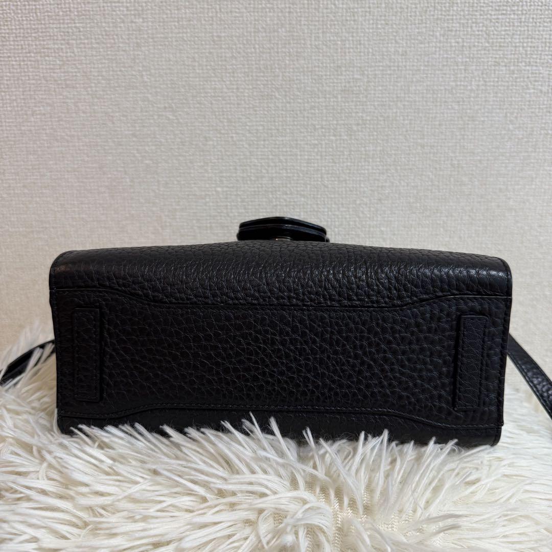 【極美品】FURLA フルラ　フロー　ハンドバッグ　2way ブラック