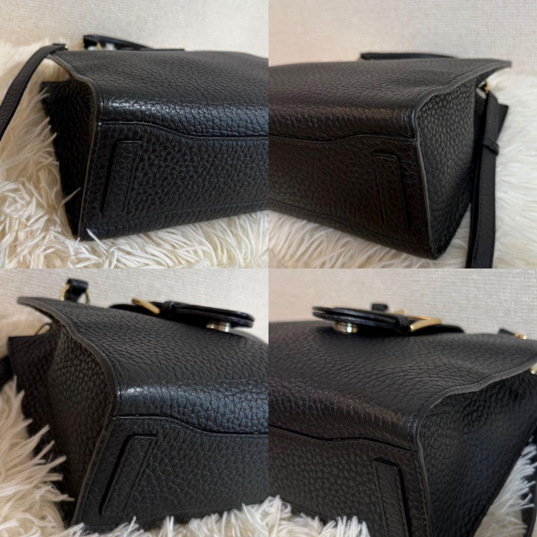 【極美品】FURLA フルラ　フロー　ハンドバッグ　2way ブラック