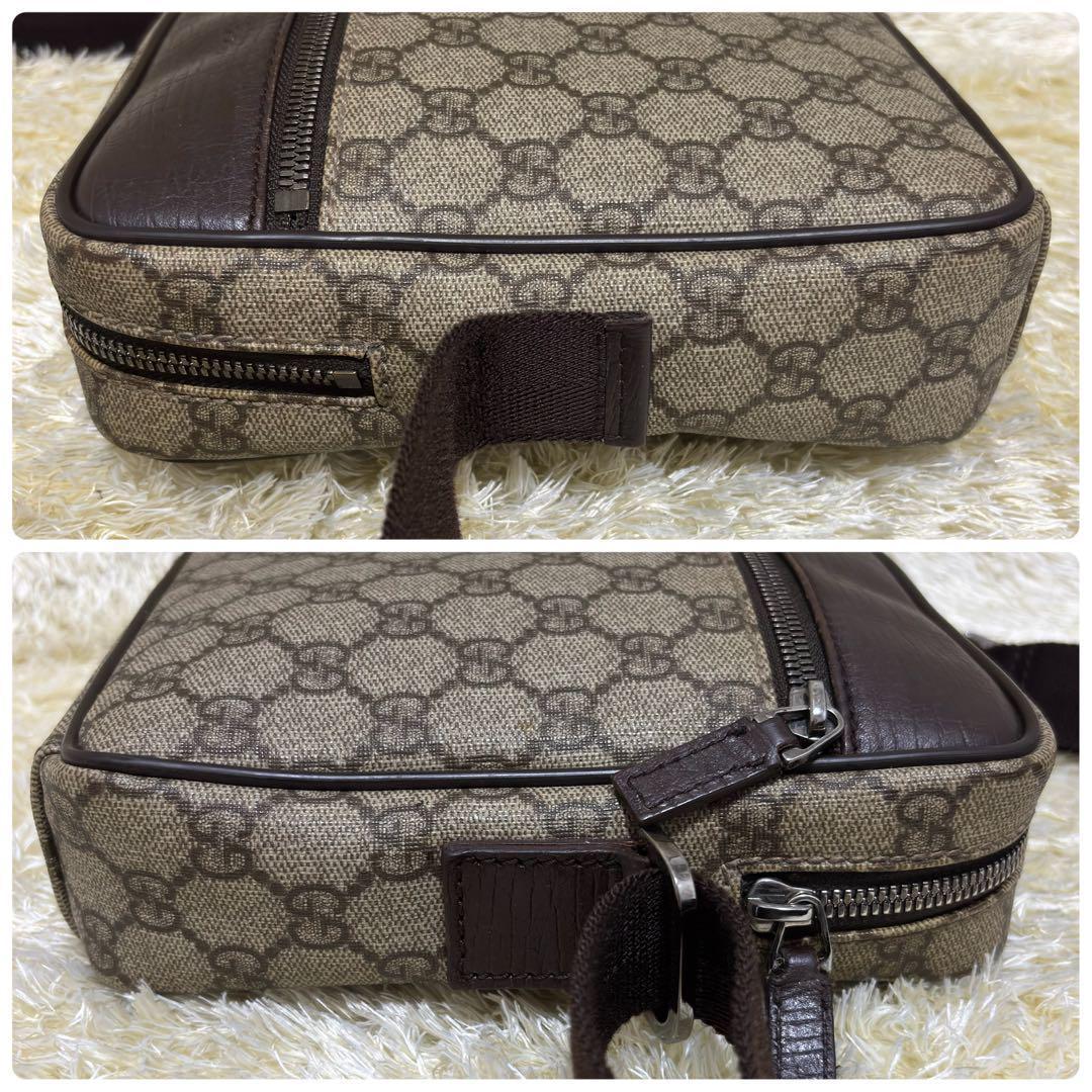 超美品 グッチ ショルダーバッグ カメラバッグ 斜め掛け GGスプリーム GUCCI ショルダーバッグ GGスプリーム カメラバッグ 斜め掛け