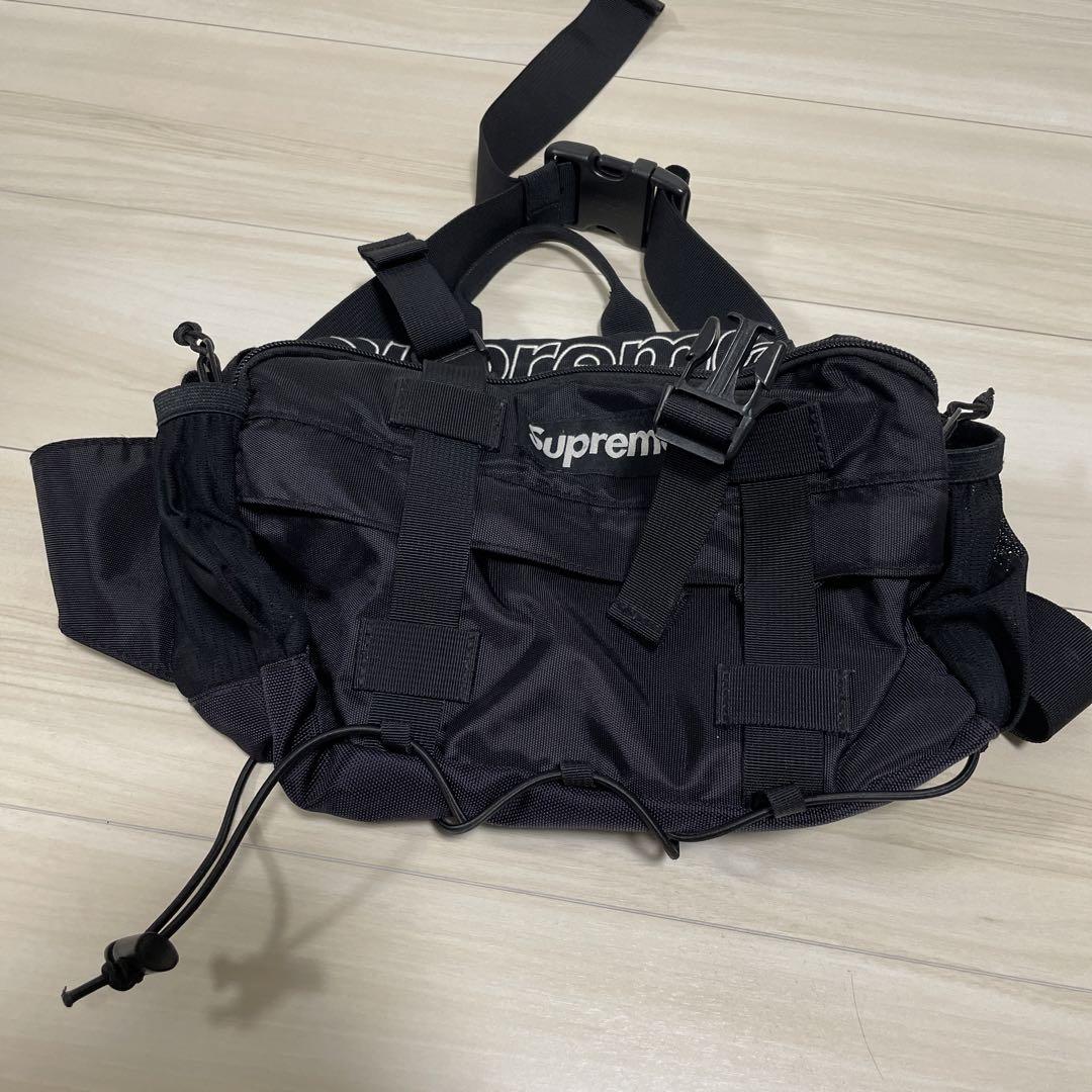 中古　Supreme Waist Bag 19FW Supreme 19fw 19aw Waist Bag シュプリーム ウエストバッグ 黒