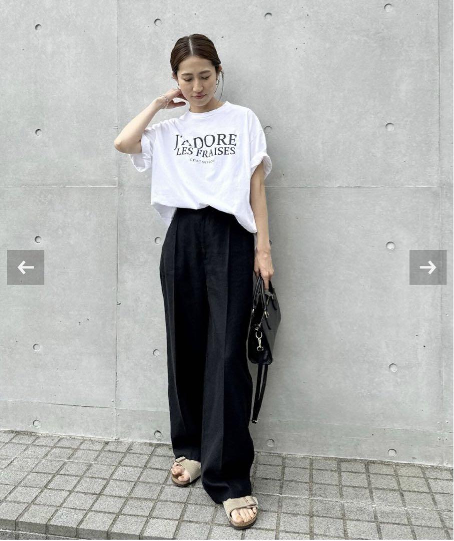 ■新品■フレームワーク　フレンチロゴTシャツ　半袖Tシャツ　レディース FRAMeWORK フレンチロゴTシャツ｜Yahoo!フリマ（旧PayPayフリマ）