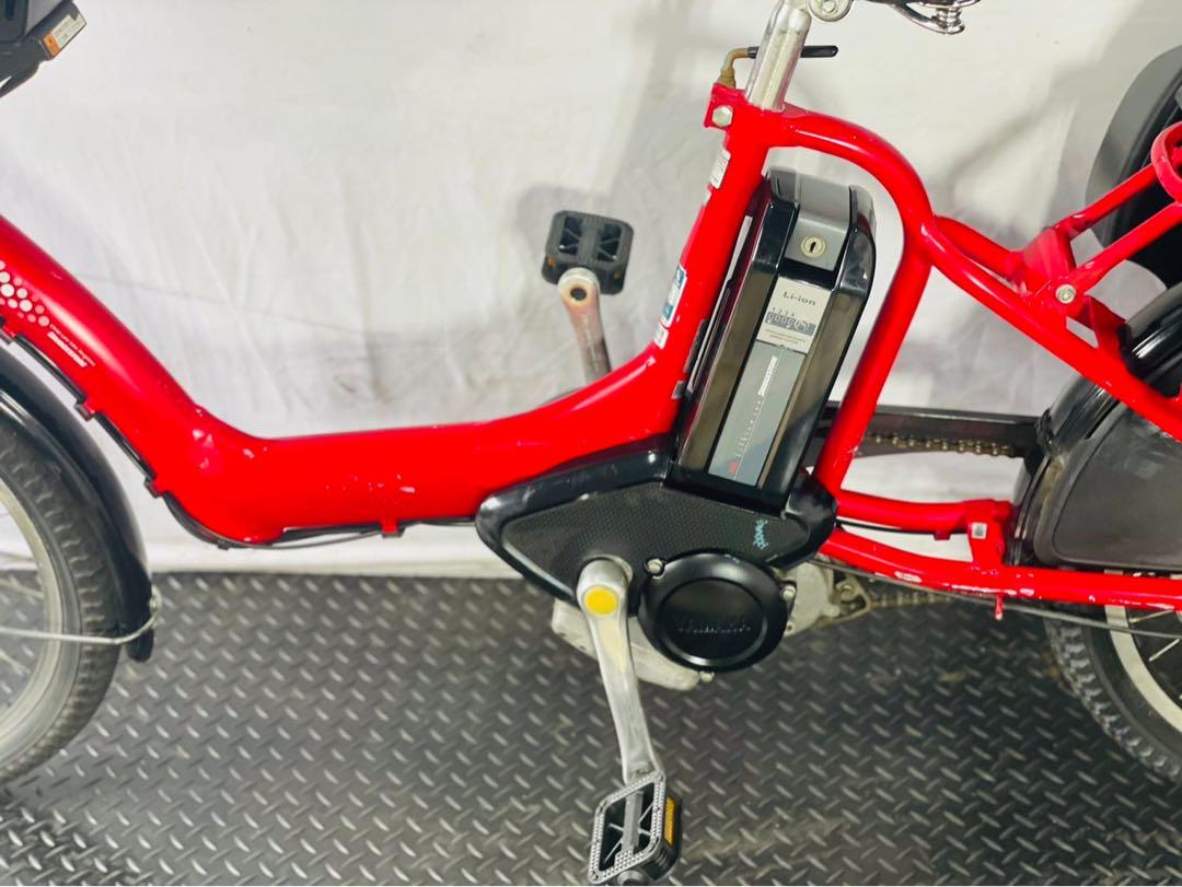 0458 ブリヂストン3人乗り子供乗せ電動自転車.20インチ 画像8