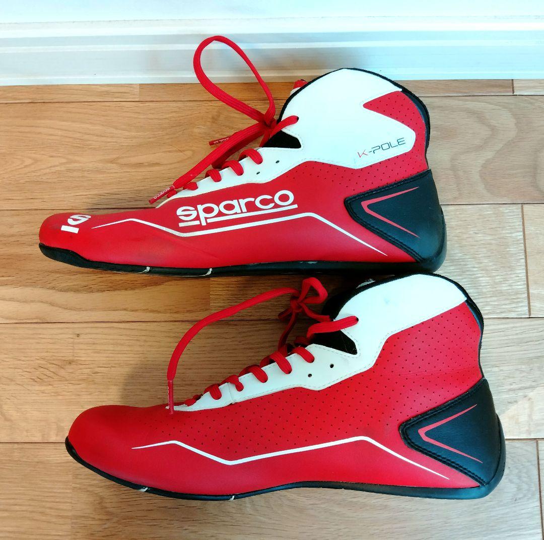 sparco K-Pole レーシングシューズ 赤 43 Amazon | SPARCO (スパルコ) カートシューズ K-POLE (Kポール