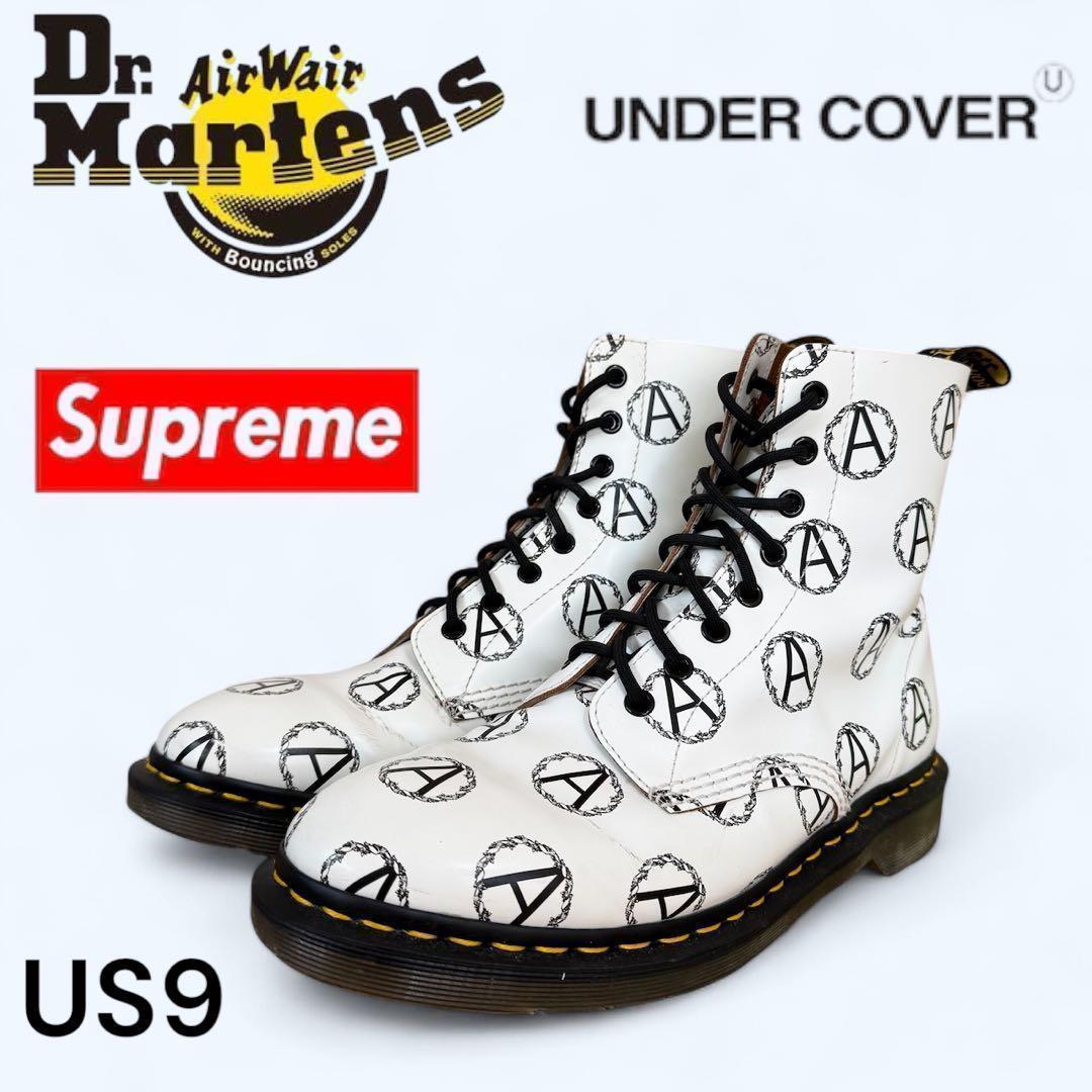 Dr.martens×UNDER COVER×Supreme コラボ　US9 白