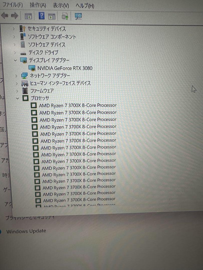 GALLERIA　XA7R-R38 Ryzen7 3700 Rtx3080