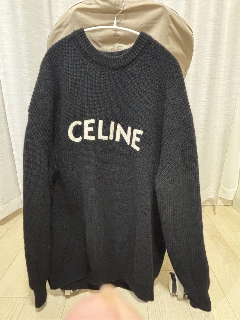 CELINE ブラック ロゴニット XL
