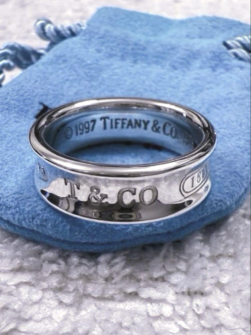 ティファニー ナローリング 18号相当 メンズ TIFFANY&Co ティファニー ナローリング 指輪 18号