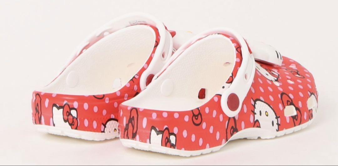 新品未使用　クロックス 「ハローキティ」 レッド クラシック